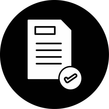 Belge. Web simgesi basit illüstrasyon 