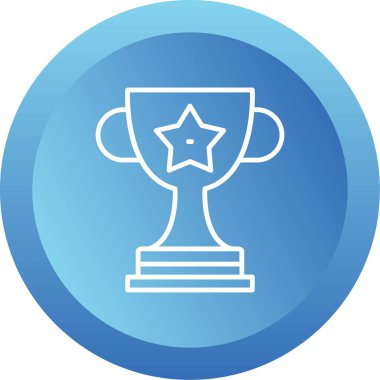 Kupa. Web simgesi basit illüstrasyon 