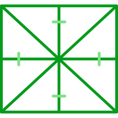 origami simgesi, web basit illüstrasyonu