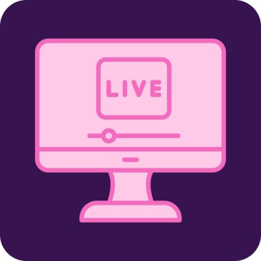 Yaşa. Web simgesi basit bir illüstrasyon. Ben...