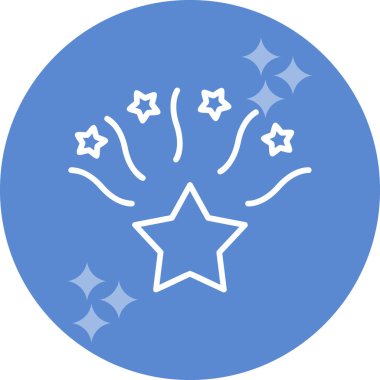 Yıldız web simge vektör çizim 