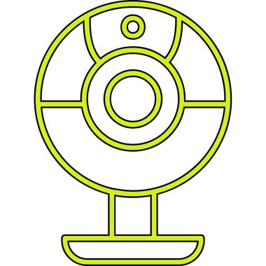 Web kamera simge vektör çizim