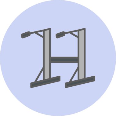 dip çubuğu vektör simgesinin özet çizimi