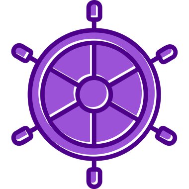 Dümen. Web simgesi basit illüstrasyon