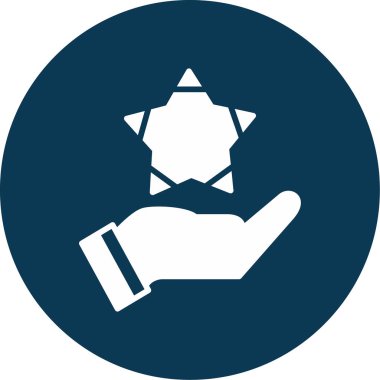 Yıldız web simge vektör çizim 