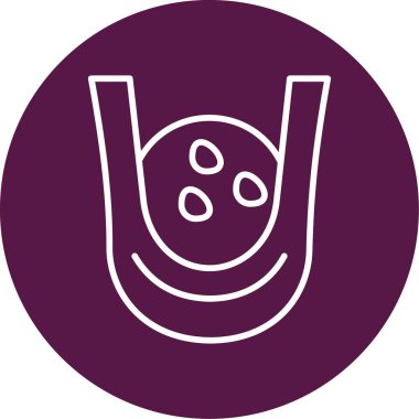 top çantası simgesi, vektör illüstrasyonu