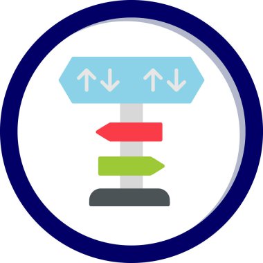 yönler web simgesi basit tasarım 