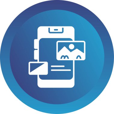 Resim web simgesi, vektör çizim 