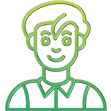 Bowler simgesi vektör illüstrasyonu