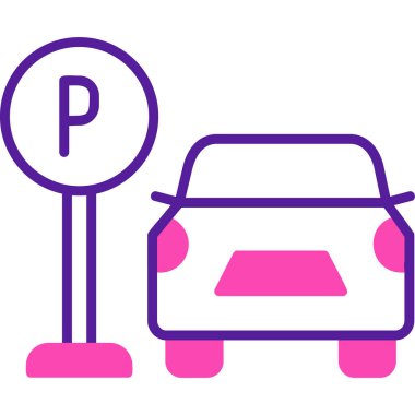 Web simgesi Otopark, illüstrasyon vektör