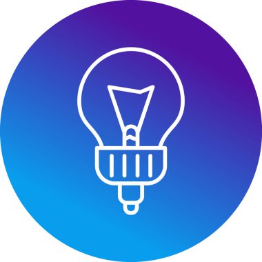 ampul simgesi, vektör illüstrasyonu