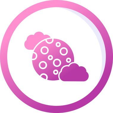 Dolunay simgesi, vektör illüstrasyonu