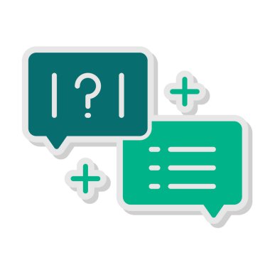 Quiz web simgesi vektör illüstrasyonu