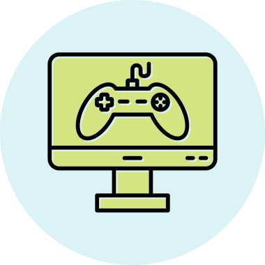 oyun simge vektör çizim 