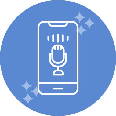 ses kontrolü, mikrofon web simgesi, basit vektör illüstrasyonu 