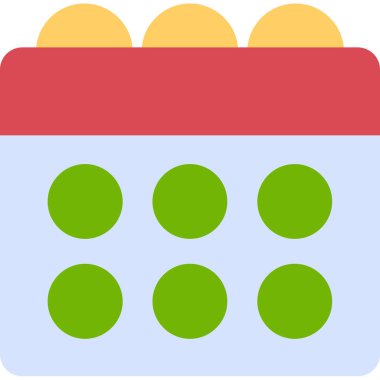 Takvim simgesi, vektör illüstrasyonu basit tasarım