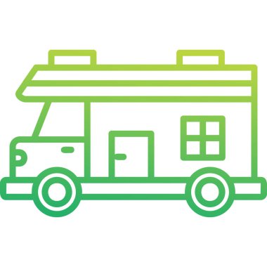 Eğlence aracı simgesi, vektör illüstrasyonu basit tasarım