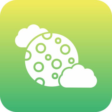 Dolunay simgesi, vektör illüstrasyonu