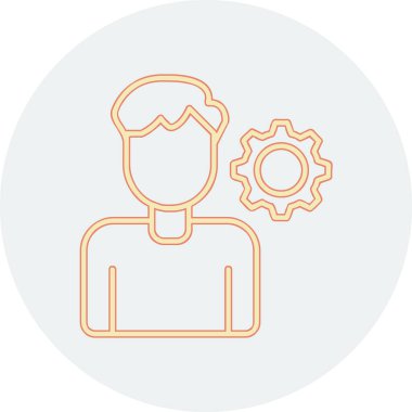 kişisel beceri simgesi, vektör illüstrasyonu basit tasarım