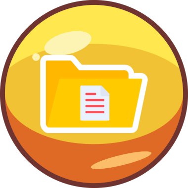 dosya dizini vektör illüstrasyonu