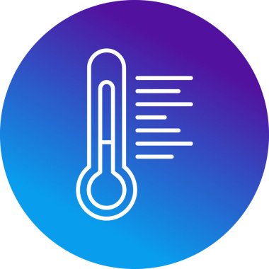 Sıcaklık web simgesi resimleme tasarımı