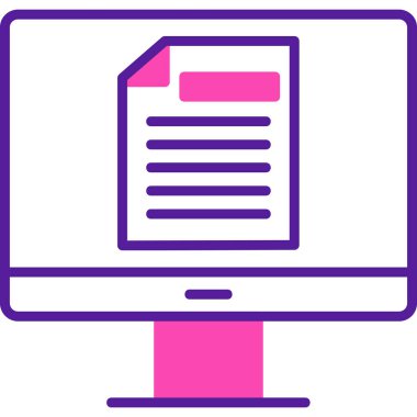 Çevrimiçi Test Ağı simgesi, vektör illüstrasyonu