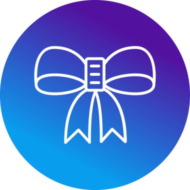 Kurdele yayı. Web simgesi basit illüstrasyon 