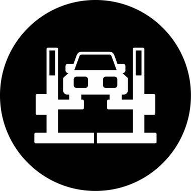 Araba Kaldırma Ağı simgesi, vektör illüstrasyonu