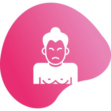 Sumo web simgesi, vektör illüstrasyonu