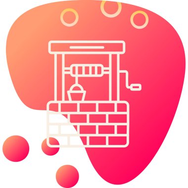 su kuyusu ikonu vektör illüstrasyonu