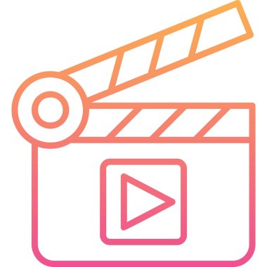 El çırpma tahtası web simgesi basit illüstrasyon 