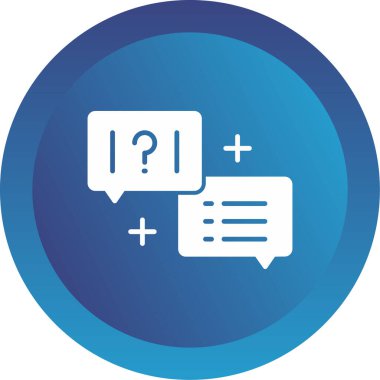 Quiz web simgesi vektör illüstrasyonu