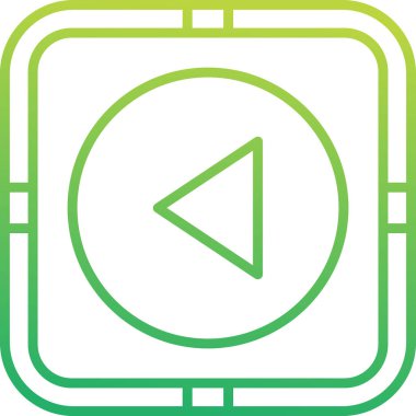 Ters düğme vektör simgesi, illüstrasyon