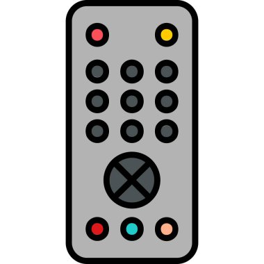 Uzaktan kumanda simge vektör çizim