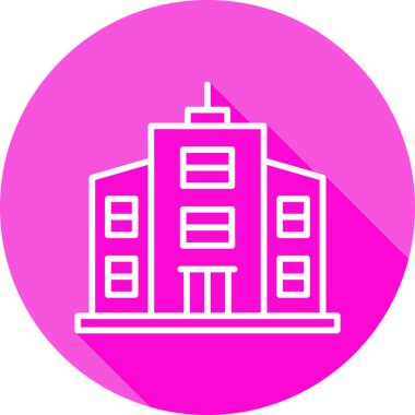 Bina. Web simgesi basit illüstrasyon 