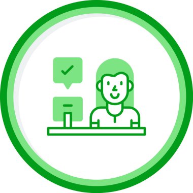 kadın web simgesi basit illüstrasyon 