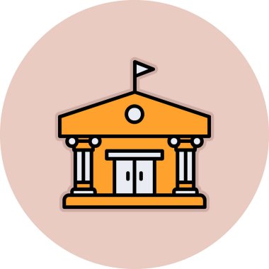 Sütun oluşturma simgesi, vektör illüstrasyonu