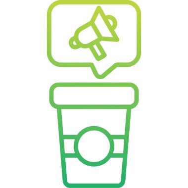 Konuşma özgürlüğü web simgesi vektör illüstrasyonu