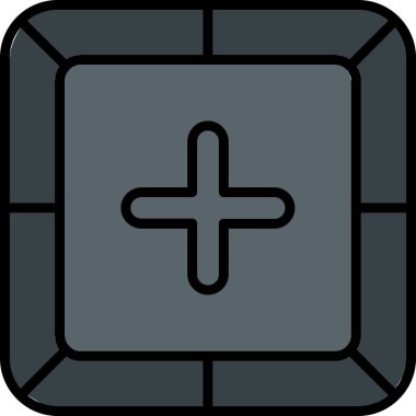 + işaretinin web basit illüstrasyonu