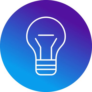 ampul simgesi, vektör illüstrasyonu 