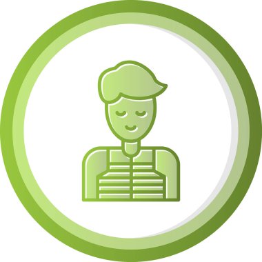 avatar male icon, vector illustration 
