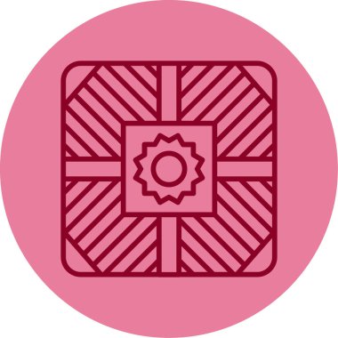 Döşeme. Web simgesi basit illüstrasyon