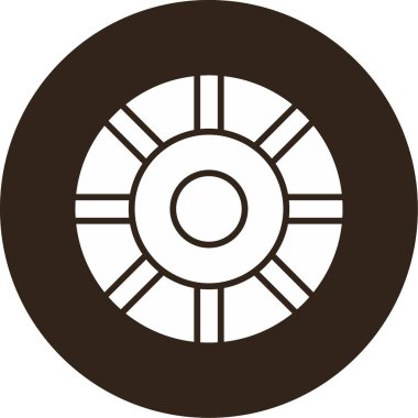 Renk Çemberi web simgesi, vektör illüstrasyonu