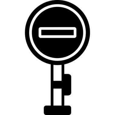 Yol işaretleri simgesinin vektör illüstrasyonu 