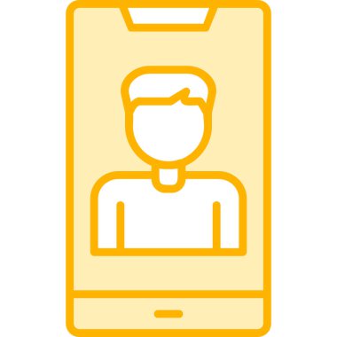 Smartphone web simgesi, vektör çizim 