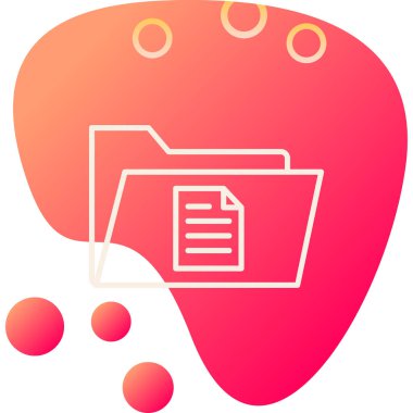 dosya dizini vektör illüstrasyonu