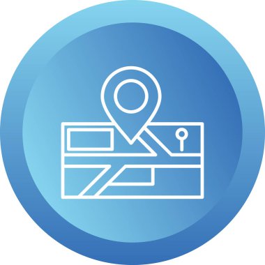 konum. Web simgesi basit illüstrasyon 