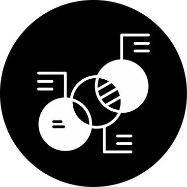 Diyagram web simgesi basit illüstrasyon 