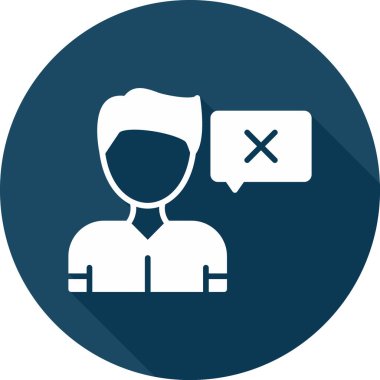 Düz simge, vektör gösterimi yanıtla 