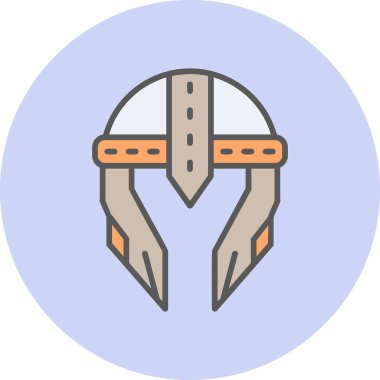 Kask simgesi vektör illüstrasyonu 